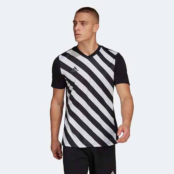 Áo Thun Nam Adidas 22 Graphic Jersey Tshirt HF0126 Màu Đen Trắng Size XL
