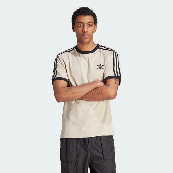 Áo Thun Nam Adidas Adicolor Classics 3-Stripes T-Shirt IM2079 Màu Be Size S - Thời trang - Vua Hàng Hiệu