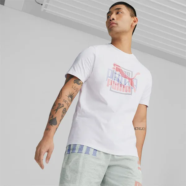 Áo Thun Nam Puma Classics Gen. Graphic T-shirt 53818002 Màu Trắng - Thời trang - Vua Hàng Hiệu