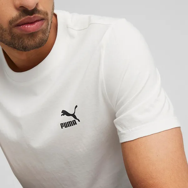 Áo Thun Nam Puma Classics Small Logo Tee T-shirt 53558702 Màu Trắng Size XL - Thời trang - Vua Hàng Hiệu