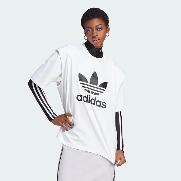 Áo Phông Adidas Originals Logo Printed Two Piece Tshirt IC8806 Màu Trắng Size M