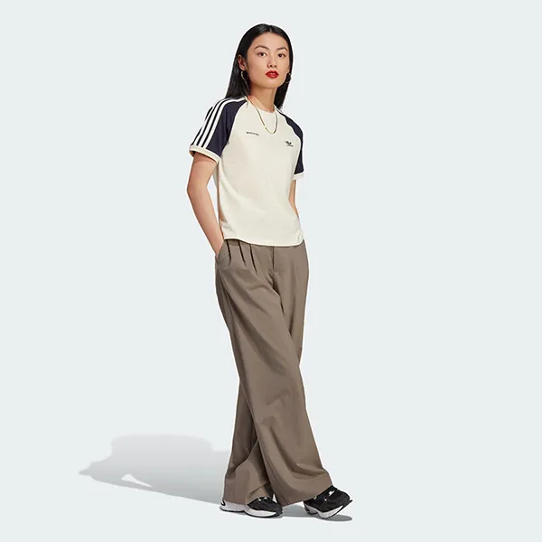 Áo Thun Nữ Adidas Sporty & Rich Tee Tshirt IN5251 Màu Kem
