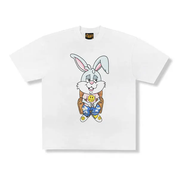 Áo Thun Unisex Drew House Bunny SS T-Shirt White Màu Trắng - 1