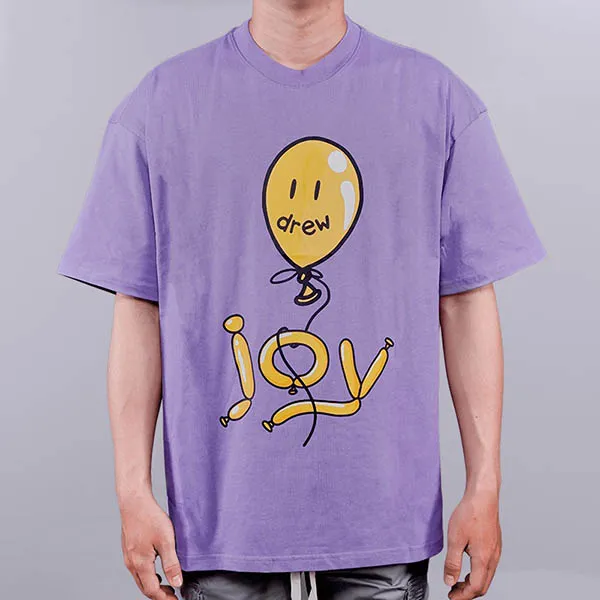 Áo Thun Unisex Drew House Joy SS T-Shirt Lavender Màu Tím - 4