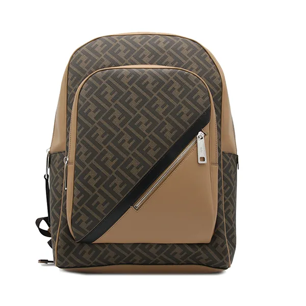 Balo Fendi Tabacco Leather FT Backpack Màu Nâu - Túi xách - Vua Hàng Hiệu