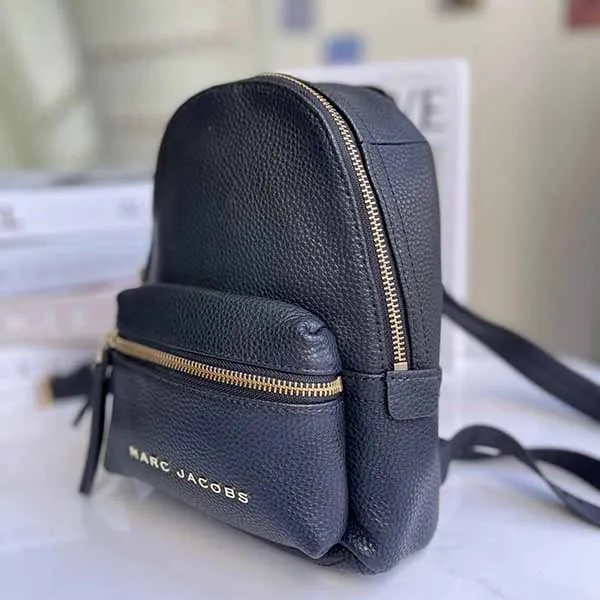Balo Nữ Marc Jacobs Leather Mini Backpack Màu Đen