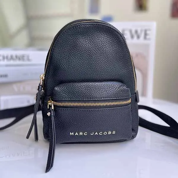 Balo Nữ Marc Jacobs Leather Mini Backpack Màu Đen