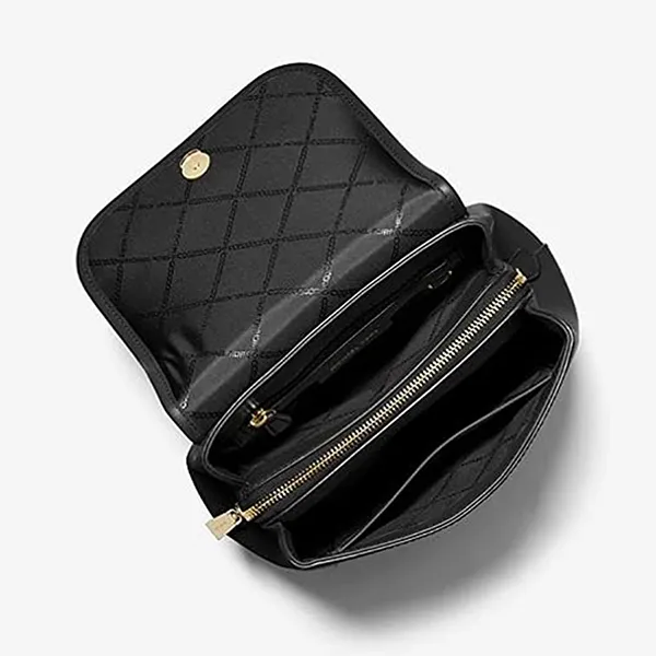 Balo Nữ Michael Kors MK Harrison Medium Saffiano Leather Backpack Màu Đen - Túi xách - Vua Hàng Hiệu