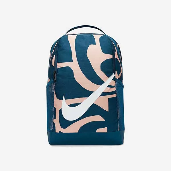 Balo Trẻ Em Nike Brasilia Cat Aop DQ5341-460 Màu Xanh