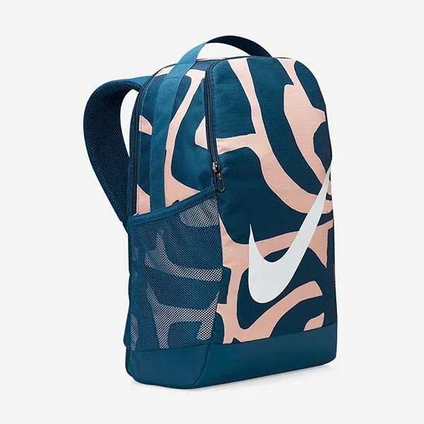 Balo Trẻ Em Nike Brasilia Cat Aop DQ5341-460 Màu Xanh
