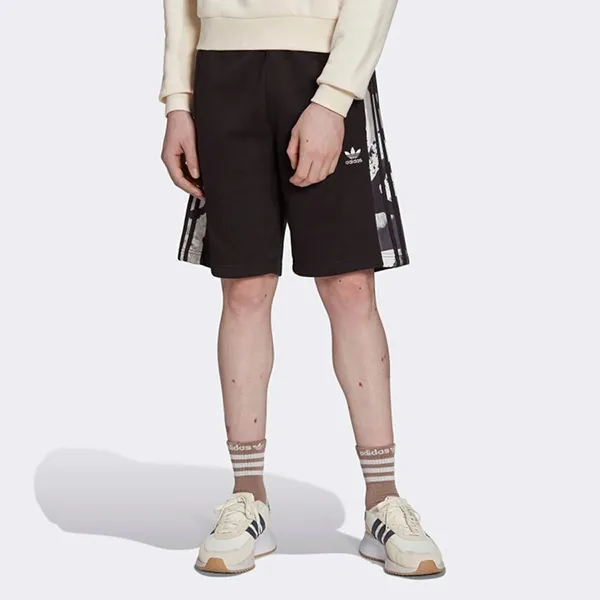 Bộ Thể Thao Nam Adidas 3-Stripes Camo HK2798/HK2812 Màu Trắng Đen Size M