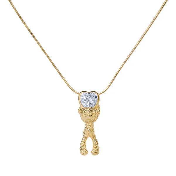 Dây Chuyền Nữ 13 De Marzo Heart Bear Necklace Gold Màu Vàng Gold