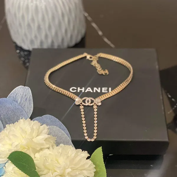 Dây Chuyền Nữ Chanel Choker Style Elegant Màu Vàng Gold - Trang sức - Vua Hàng Hiệu