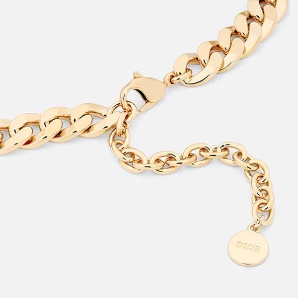 Dây Chuyền Nữ Dior Montaigne Choker Màu Vàng - Trang sức - Vua Hàng Hiệu