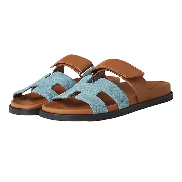Dép Nữ Hermès Chypre Sandal H231125Z CB380 Màu Nâu Size 34 - Dép - Vua Hàng Hiệu