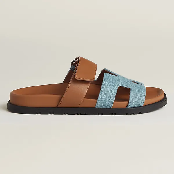 Dép Nữ Hermès Chypre Sandal H231125Z CB380 Màu Nâu Size 34 - Dép - Vua Hàng Hiệu
