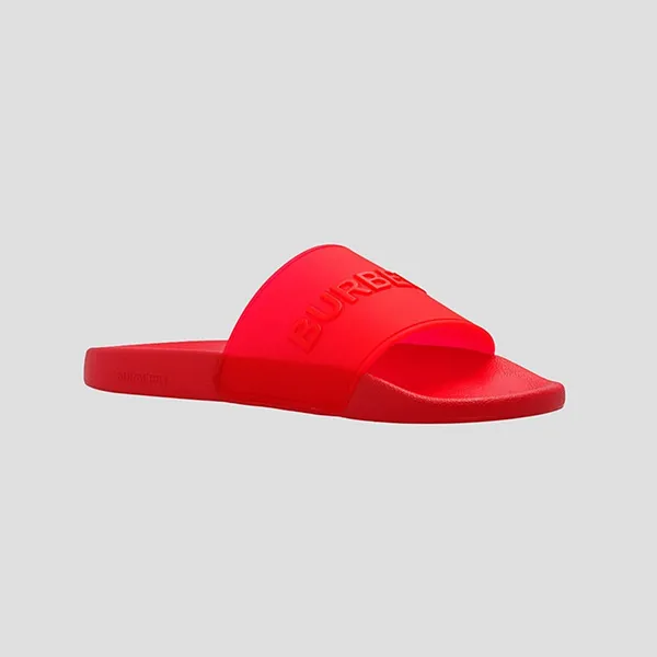 Dép Nam Burberry Red With Logo 8065443 Màu Đỏ