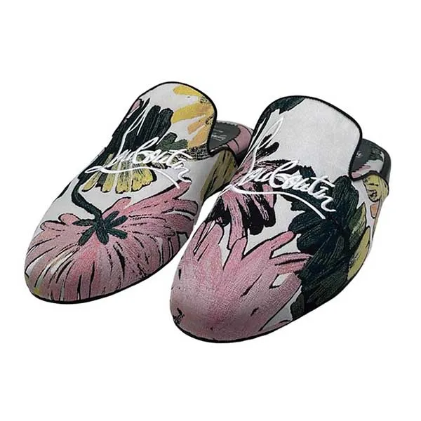 Dép Nam Christian Louboutin Coolito Flower Print Slipper Phối Màu - Dép - Vua Hàng Hiệu