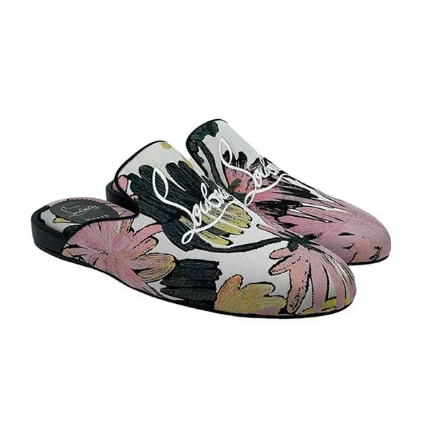 Dép Nam Christian Louboutin Coolito Flower Print Slipper Phối Màu - Dép - Vua Hàng Hiệu