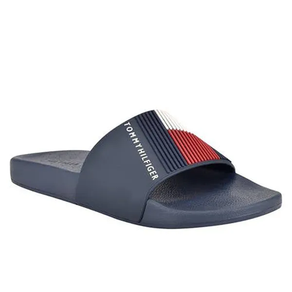 Dép Nam Tommy Hilfiger Ednor Slipper Màu Xanh Navy Size 46