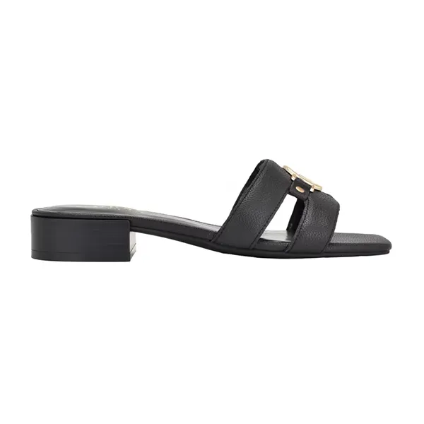 Dép Nữ Guess Tasks H-Band Logo Flat Sandals Màu Đen - Dép - Vua Hàng Hiệu
