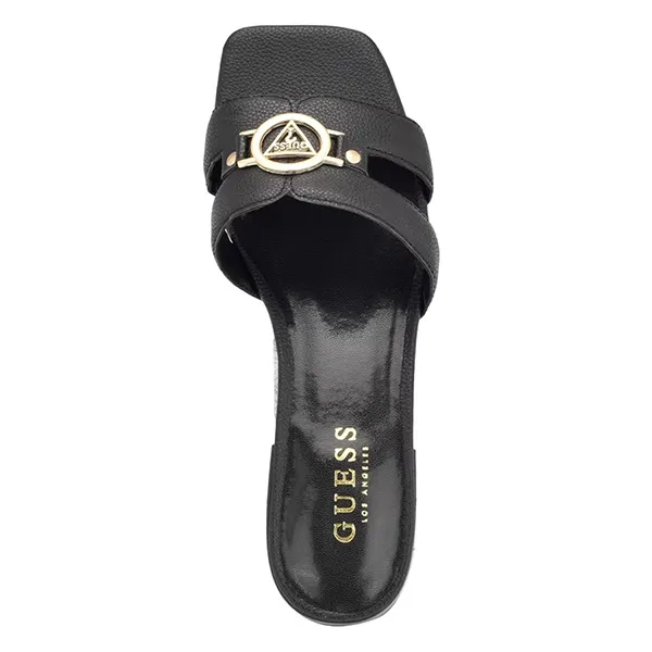 Dép Nữ Guess Tasks H-Band Logo Flat Sandals Màu Đen - Dép - Vua Hàng Hiệu