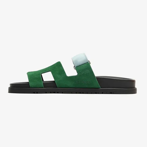 Dép Nữ Hermès Chypre Sandal Màu Xanh Green Size 34.5 - Dép - Vua Hàng Hiệu