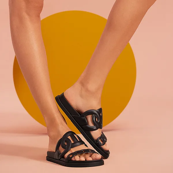 Dép Nữ Hermès Extra Sandal Noir Màu Đen Size 37.5 - Dép - Vua Hàng Hiệu