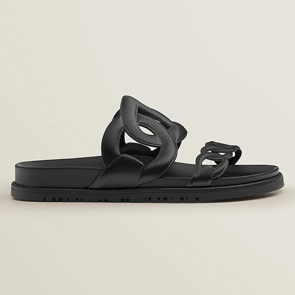 Dép Nữ Hermès Extra Sandal Noir Màu Đen Size 37.5 - Dép - Vua Hàng Hiệu