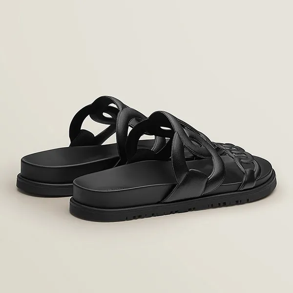 Dép Nữ Hermès Extra Sandal Noir Màu Đen Size 37.5 - Dép - Vua Hàng Hiệu