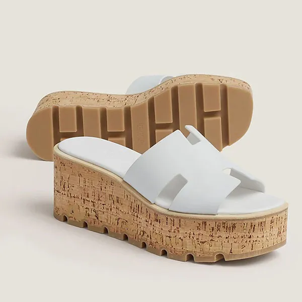 Dép Nữ Hermès Eze 30 Sandal Màu Trắng Size 39 - Dép - Vua Hàng Hiệu