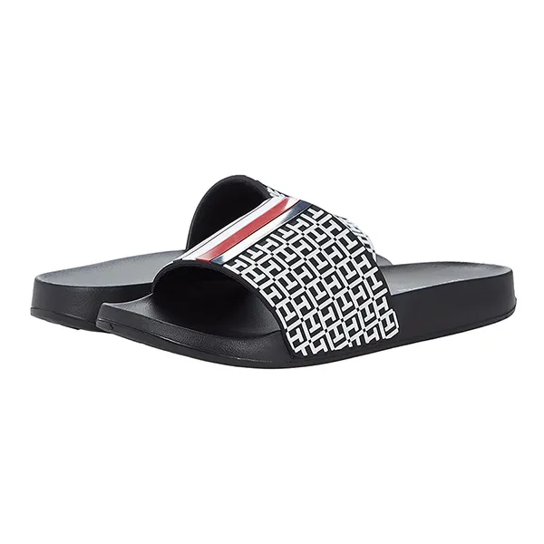 Dép Nữ Tommy Hilfiger Davey Màu Đen Size 37