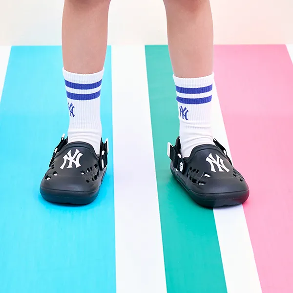 Dép Sục Trẻ Em MLB Clog Chunky Bouncer New York Yankees 7ASDB0633-50BKS Màu Đen