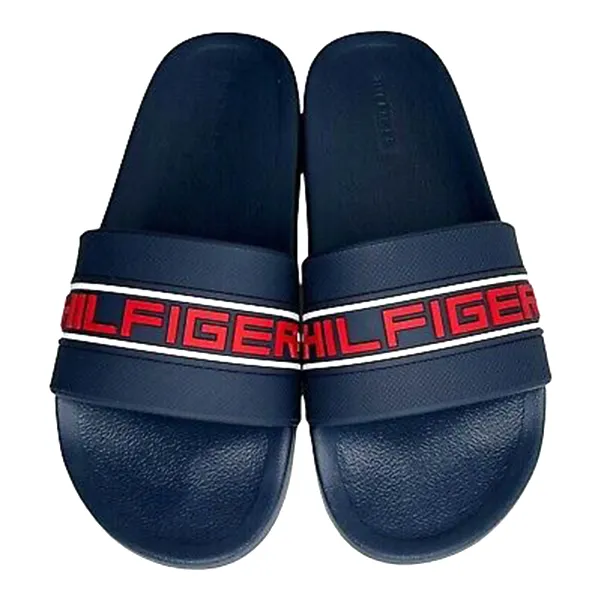 Dép Nam Tommy Hilfiger Men's Etto Slide Sandal Màu Xanh Navy Size 44.5
