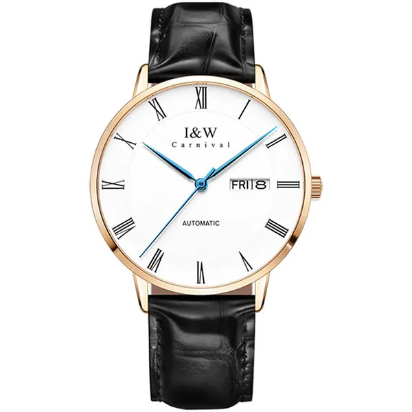 Đồng Hồ Nam I&W Carnival 8861G2 Màu Đen Trắng