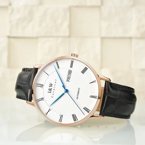 Đồng Hồ Nam I&W Carnival 8861G2 Màu Đen Trắng