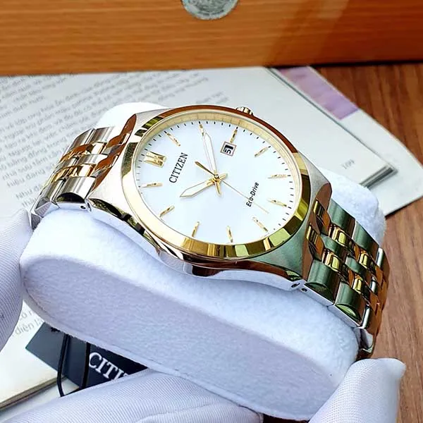 Đồng Hồ Nam Citizen Eco-Drive BM7334-58B Màu Demi (Trắng – Vàng) - Đồng hồ - Vua Hàng Hiệu