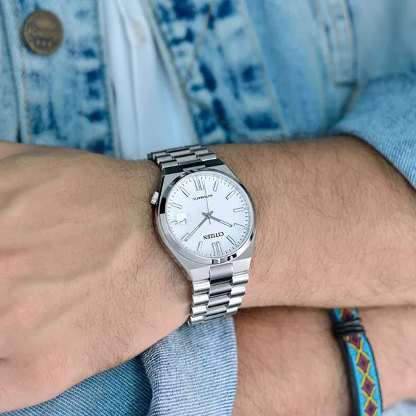 Đồng Hồ Nam Citizen Mechanical NJ0150-81A Màu Bạc