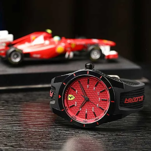 Đồng Hồ Nam Ferrari Men's 0830248 Redrev Analog Display Màu Đen Đỏ - Đồng hồ - Vua Hàng Hiệu