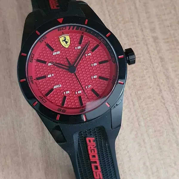 Đồng Hồ Nam Ferrari Men's 0830248 Redrev Analog Display Màu Đen Đỏ - Đồng hồ - Vua Hàng Hiệu