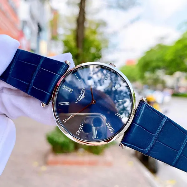 Đồng Hồ Nam Longines Quartz Silver Tone L4.755.4.94.2 Màu Xanh Navy - Đồng hồ - Vua Hàng Hiệu
