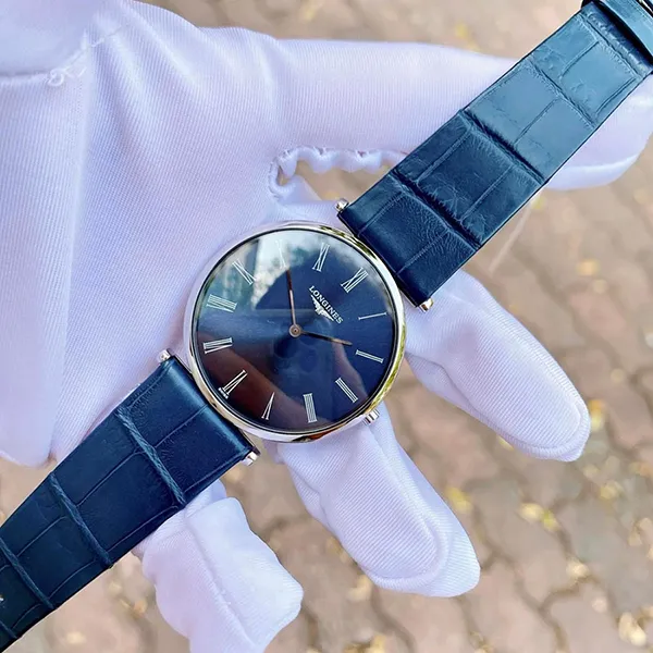 Đồng Hồ Nam Longines Quartz Silver Tone L4.755.4.94.2 Màu Xanh Navy - Đồng hồ - Vua Hàng Hiệu