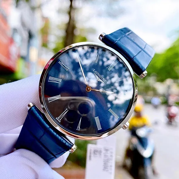 Đồng Hồ Nam Longines Quartz Silver Tone L4.755.4.94.2 Màu Xanh Navy - Đồng hồ - Vua Hàng Hiệu
