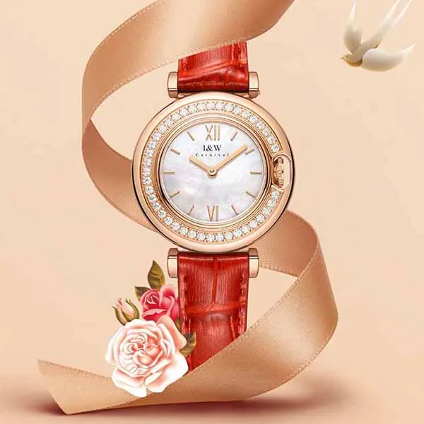 Đồng Hồ Nữ I&W Carnival 3011L2 Màu Trắng Đỏ - Đồng hồ - Vua Hàng Hiệu