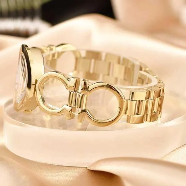 Đồng Hồ Nữ Salvatore Ferragamo Gancino Bracelet SFYA00321 28mm Màu Trắng Vàng - Đồng hồ - Vua Hàng Hiệu