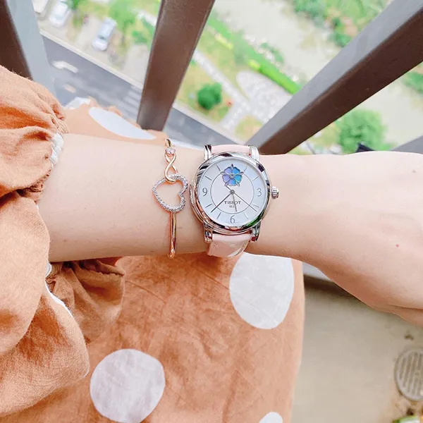Đồng Hồ Nữ Tissot Lady Heart Flower T050.207.16.117.00 Màu Hồng