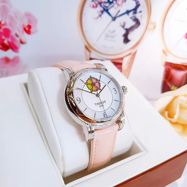 Đồng Hồ Nữ Tissot Lady Heart Flower T050.207.16.117.00 Màu Hồng