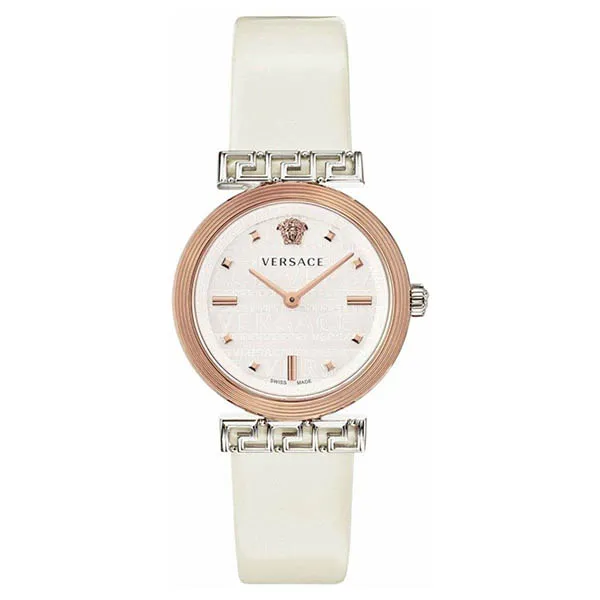 Đồng Hồ Nữ Versace Ladies Watch Wristwatch Leather Meander VELW00120 Màu Trắng - Đồng hồ - Vua Hàng Hiệu