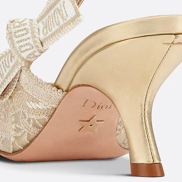 Giày Cao Gót Nữ Dior J’adior Slingback Pump Gold-Tone KDP944MLM_S49K Màu Vàng Gold - Giày - Vua Hàng Hiệu