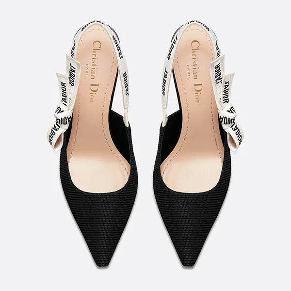 Giày Cao Gót Nữ Dior J’adior Slingback Pump Black Technical Fabric KDC200TFL_S900 Màu Đen - Giày - Vua Hàng Hiệu